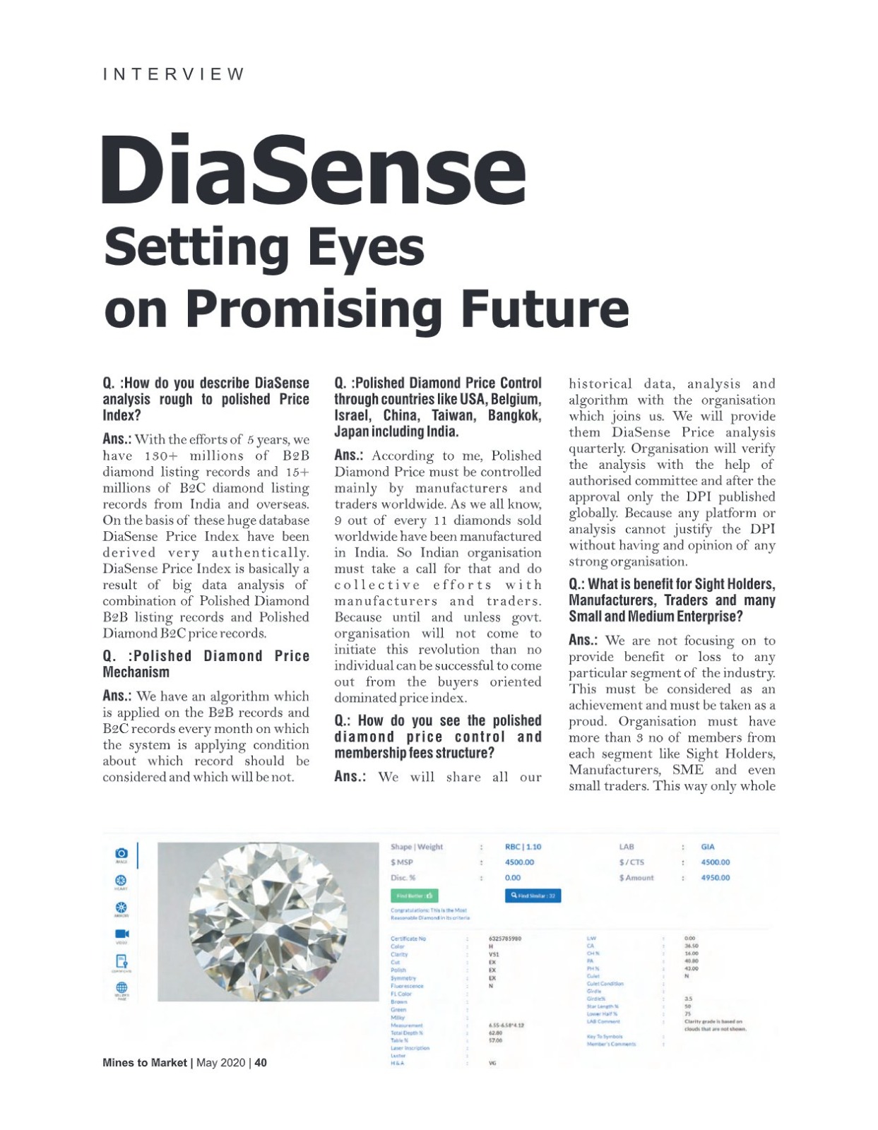 DiaSense Launch Coverage